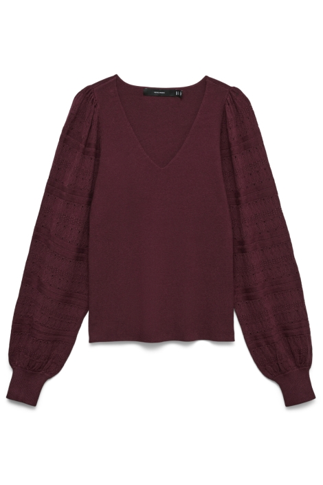 Vero Moda bordeaux dames trui | Vooraanzicht
