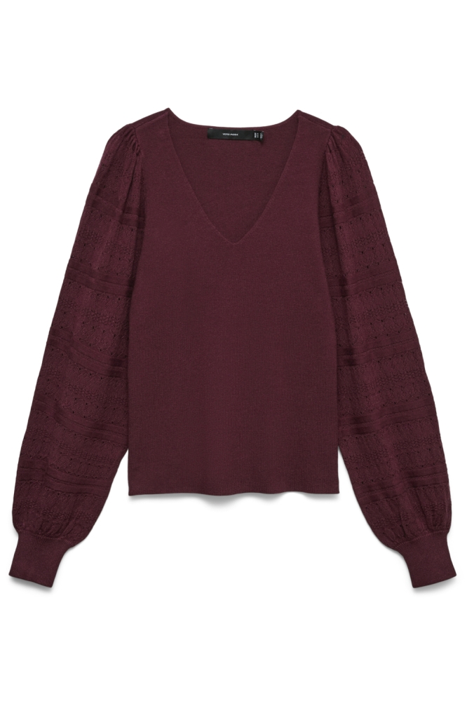 Vero Moda bordeaux dames trui | Vooraanzicht