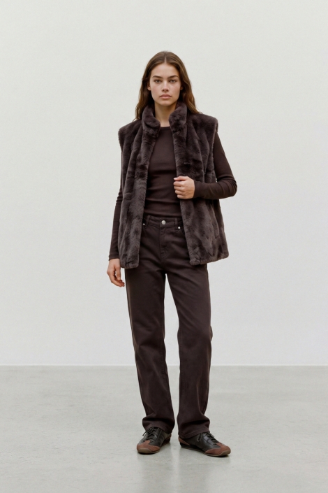 Vero Moda bruine dames gilet | Model