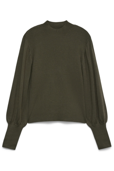 Vero Moda vmhollykaris ls funnelneck pullover Groen