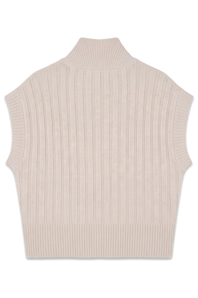 Vero Moda beige dames vest | Achteraanzicht