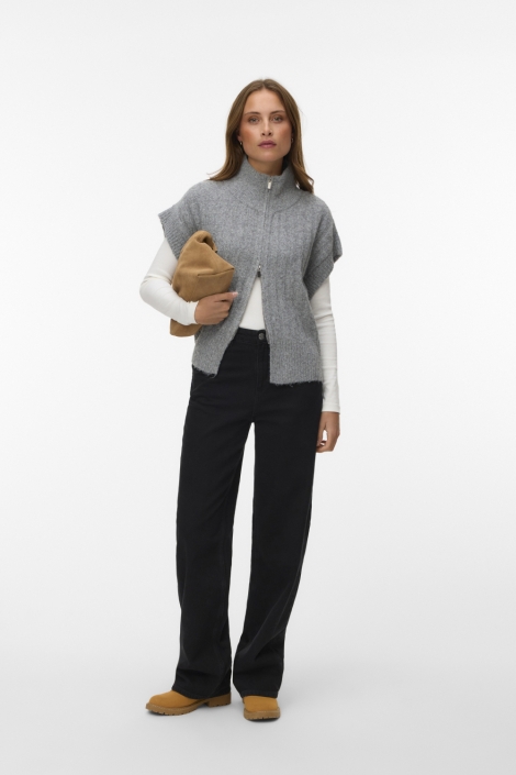 Vero Moda grijze dames gilet | Model