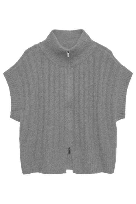 Vero Moda grijze dames gilet | Vooraanzicht