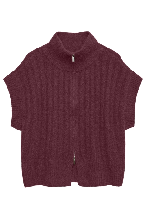 Vero Moda bordeaux dames vest | Vooraanzicht