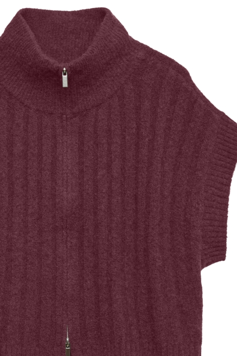 Vero Moda bordeaux dames vest | Close up