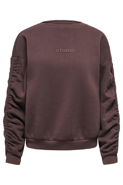 Only bruine dames sweater | Vooraanzicht