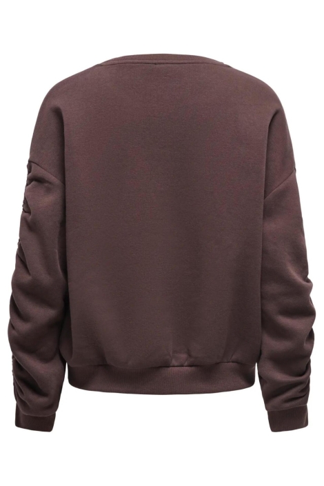 Only bruine dames sweater | Achteraanzicht