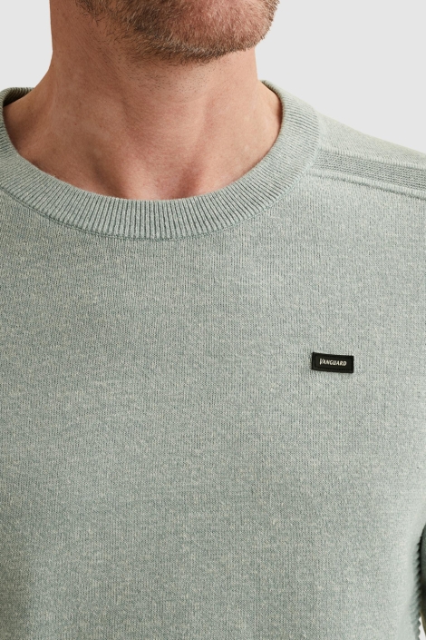 Vanguard blauwe heren trui | Close up