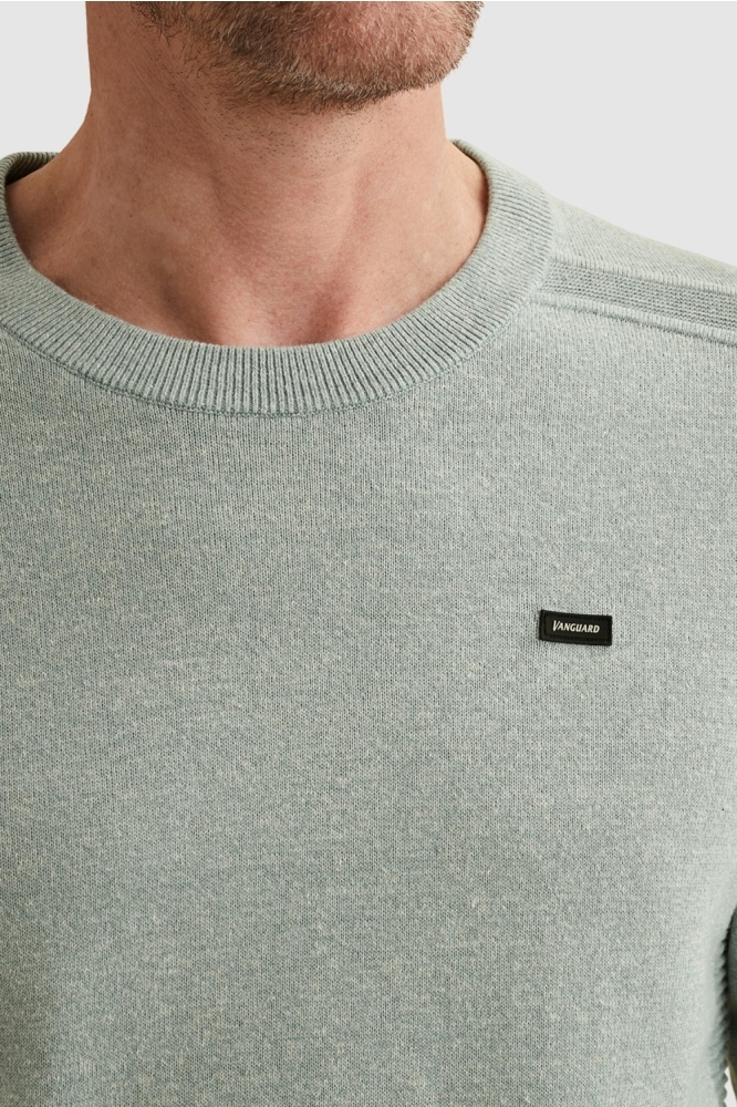 Vanguard blauwe heren trui | Close up