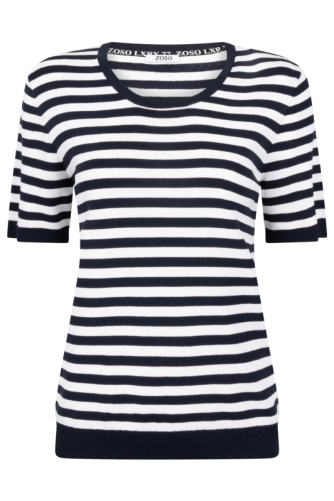 Zoso blauwe dames t-shirt | Vooraanzicht