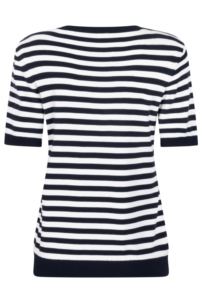 Zoso blauwe dames t-shirt | Achteraanzicht