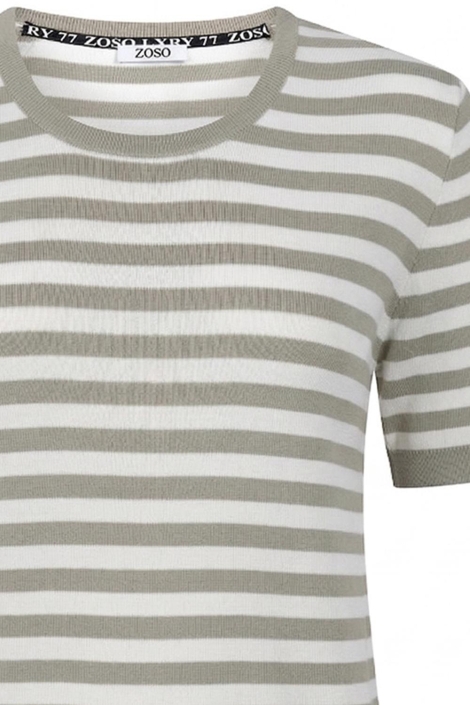 Zoso witte dames t-shirt | Close up