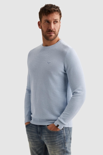 PME legend r-neck cotton modal Blauw