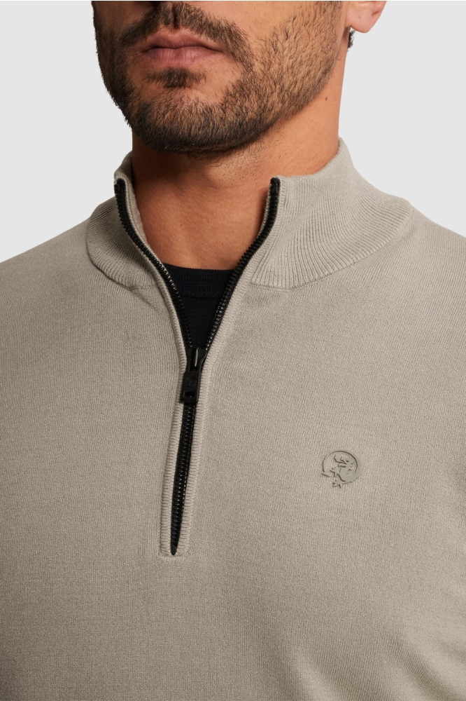 Cast Iron groene heren trui | Close up