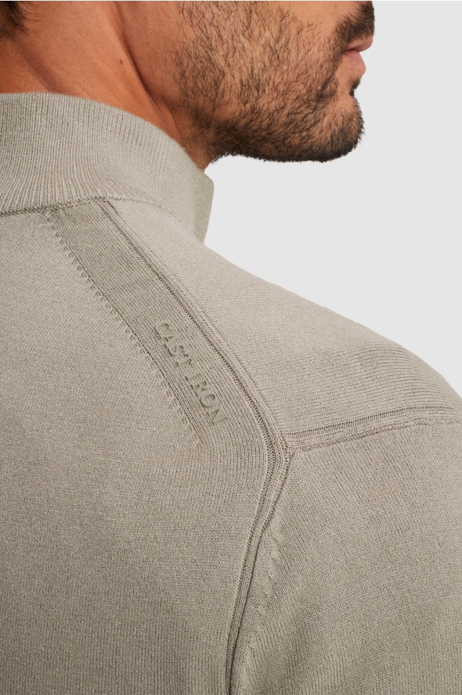 Cast Iron groene heren trui | Close up