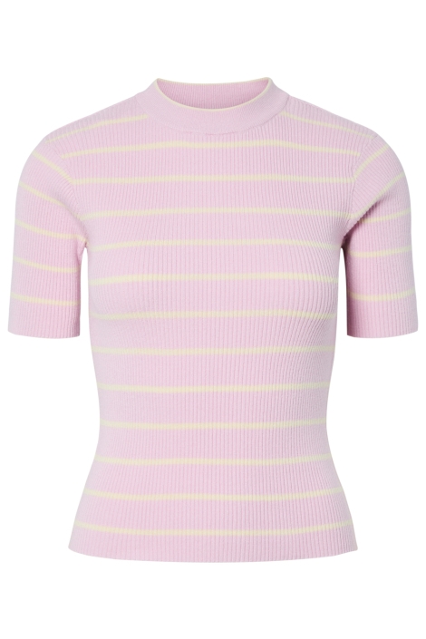 Pieces roze dames t-shirt | Vooraanzicht