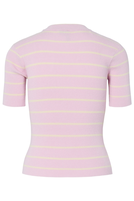 Pieces roze dames t-shirt | Achteraanzicht