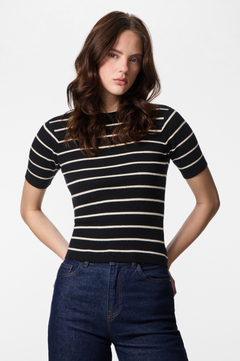 Pieces zwarte dames trui | Model