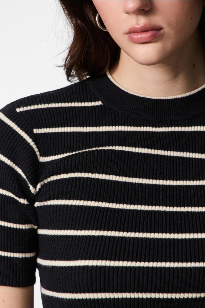 Pieces zwarte dames trui | Close up