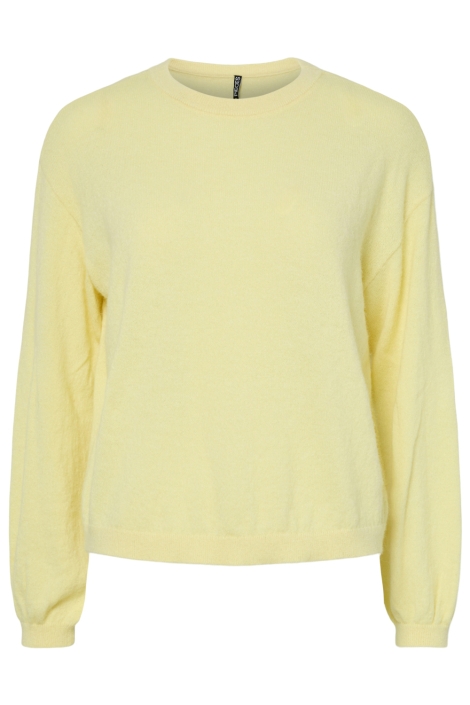 Pieces gele dames trui | Vooraanzicht