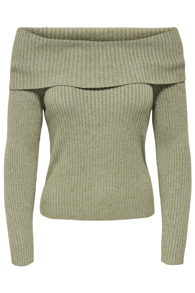 Only groene dames trui | Vooraanzicht