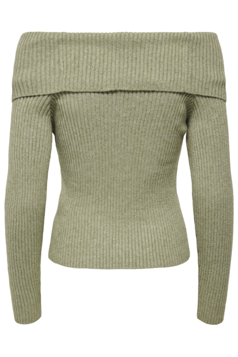 Only groene dames trui | Achteraanzicht