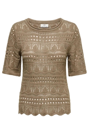 Jacqueline de Yong jdysun lay 2/4 pullover knt noos Camel