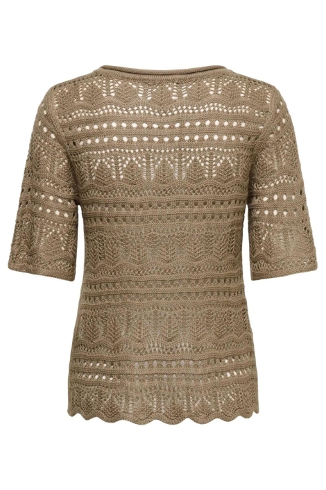 Jacqueline de Yong camel dames trui | Achteraanzicht