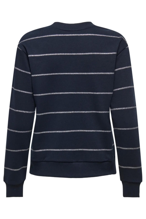 Jacqueline de Yong blauwe dames sweater | Achteraanzicht