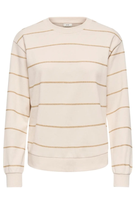 Jacqueline de Yong beige dames sweater | Vooraanzicht