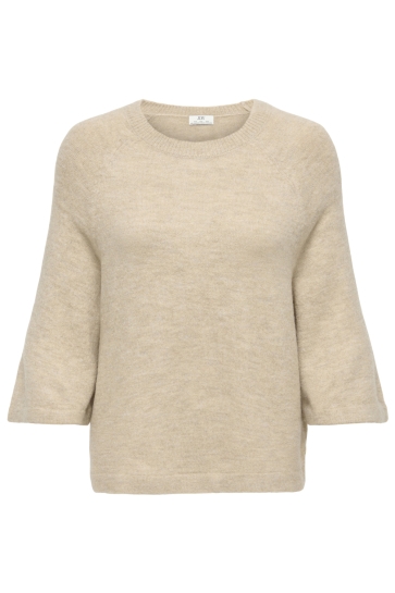 Jacqueline de Yong Trui JDYELANORA 3/4 PULLOVER KNT NOOS 15370189 Oatmeal/MELANGE