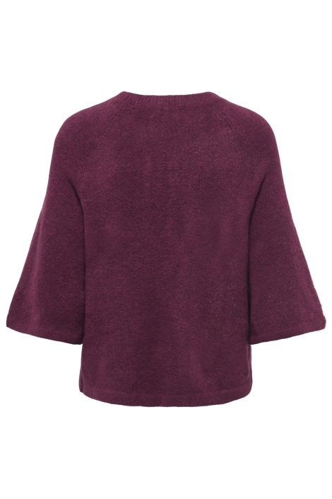 Jacqueline de Yong bordeaux dames trui | Achteraanzicht
