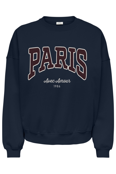 Jacqueline de Yong blauwe dames sweater | Vooraanzicht