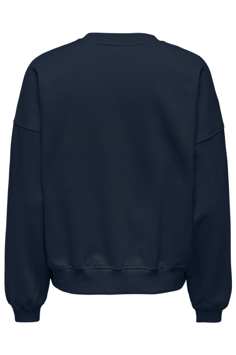 Jacqueline de Yong blauwe dames sweater | Achteraanzicht