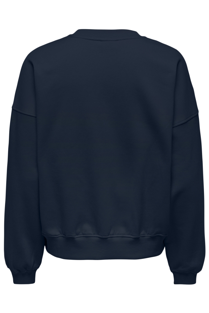 Jacqueline de Yong blauwe dames sweater | Achteraanzicht