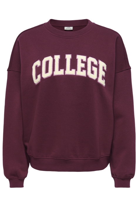 Jacqueline de Yong bordeaux dames sweater | Vooraanzicht