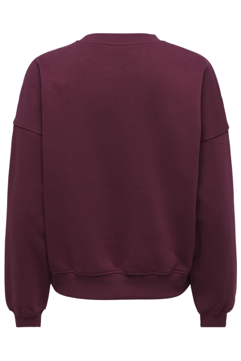 Jacqueline de Yong bordeaux dames sweater | Achteraanzicht