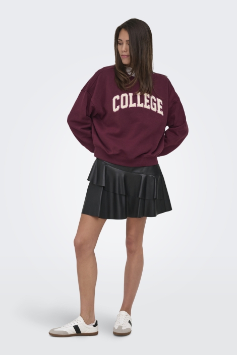 Jacqueline de Yong bordeaux dames sweater | Model