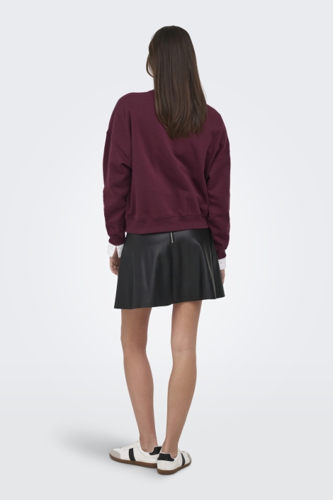 Jacqueline de Yong bordeaux dames sweater | Model