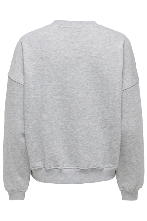 Jacqueline de Yong grijze dames sweater | Achteraanzicht