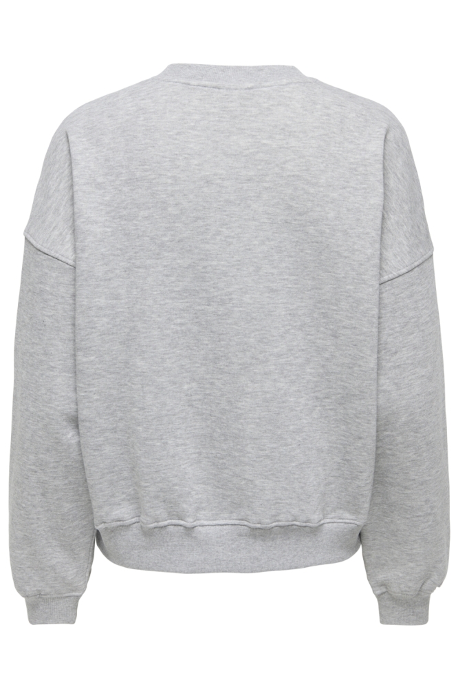 Jacqueline de Yong grijze dames sweater | Achteraanzicht