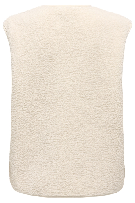 Jacqueline de Yong ecru dames gilet | Achteraanzicht