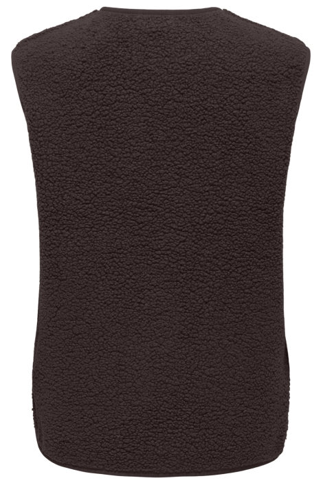 Jacqueline de Yong bruine dames gilet | Achteraanzicht