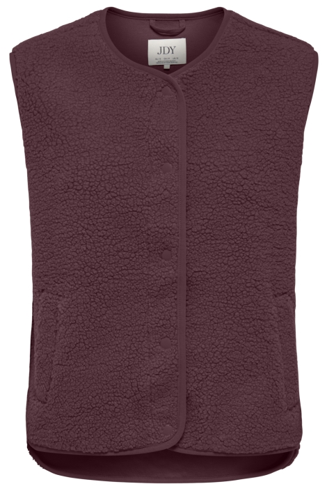 Jacqueline de Yong bordeaux dames gilet | Vooraanzicht