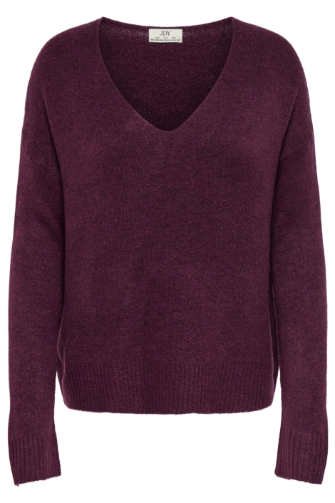 Jacqueline de Yong bordeaux dames trui | Vooraanzicht