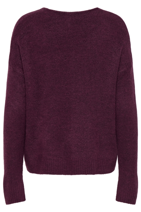 Jacqueline de Yong bordeaux dames trui | Achteraanzicht