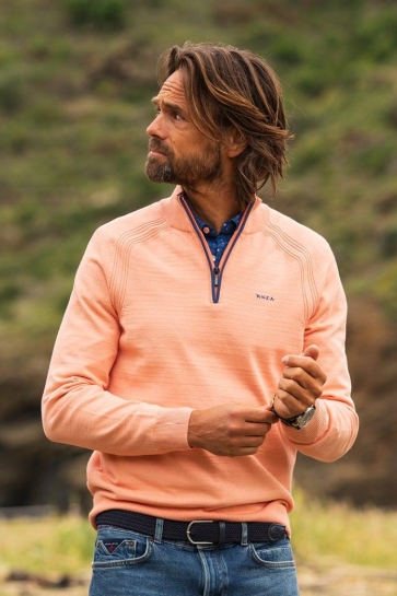 NZA pullover half zip Oranje