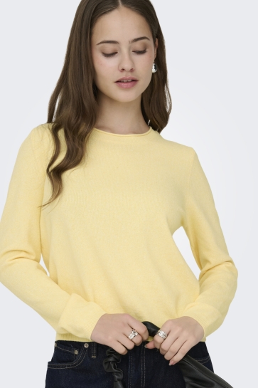 Only ONLLOYAL LS ONECK KNT NOOS 15368961 Sunlight Melange