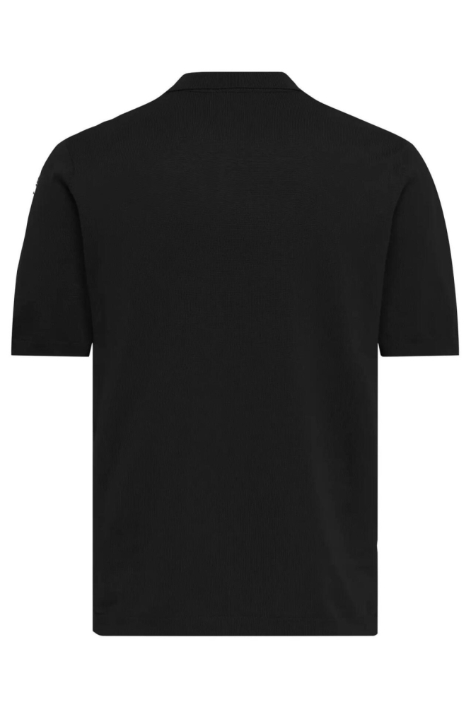 Only & Sons zwarte heren polo | Achteraanzicht