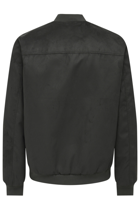 Only & Sons grijze heren jas | Achteraanzicht